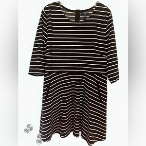 GAP Monochrome Striped Dress